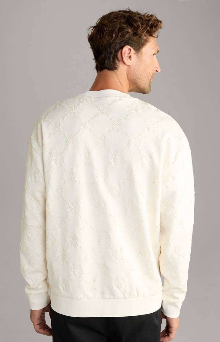 Joop Cornflower-Sweatshirt Cortez in Creme gemustert Speichern exportieren