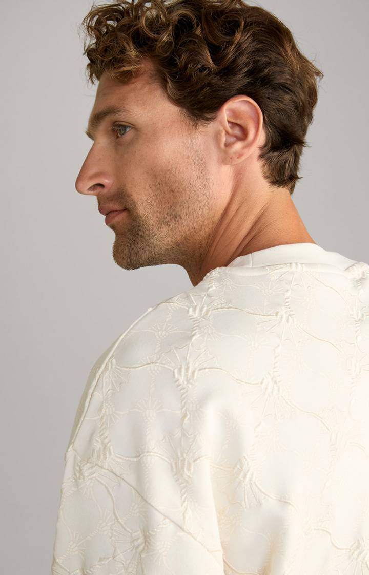 Joop Cornflower-Sweatshirt Cortez in Creme gemustert Speichern exportieren