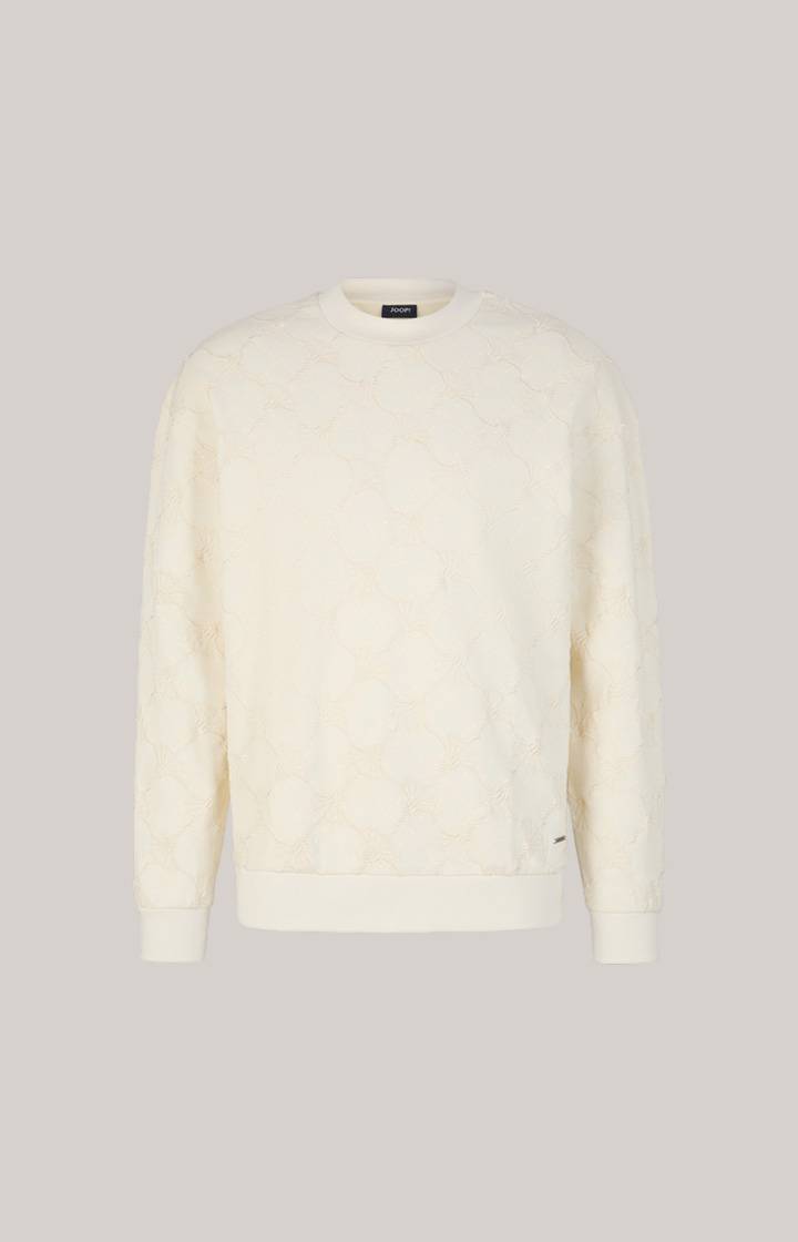 Joop Cornflower-Sweatshirt Cortez in Creme gemustert Speichern exportieren