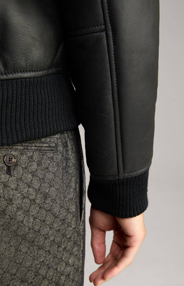 Joop Lederjacke Sonan in schwarz Black Friday Preise