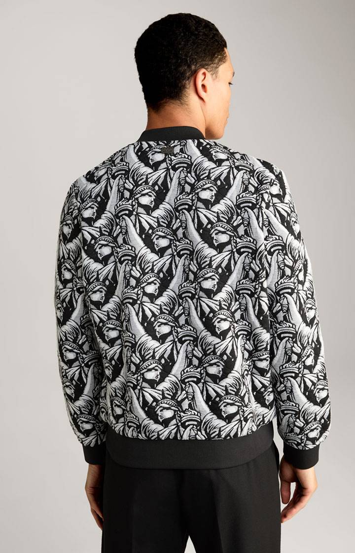 Joop Jacquard-Blouson Danger in Schwarz gemustert zollfrei