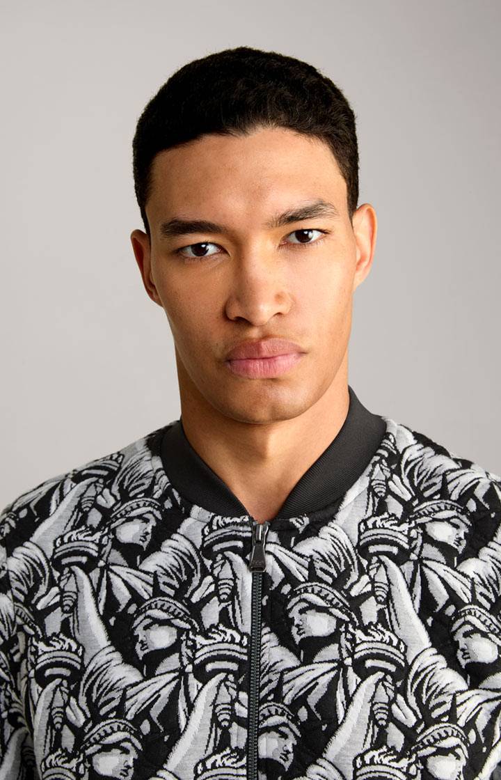 Joop Jacquard-Blouson Danger in Schwarz gemustert zollfrei