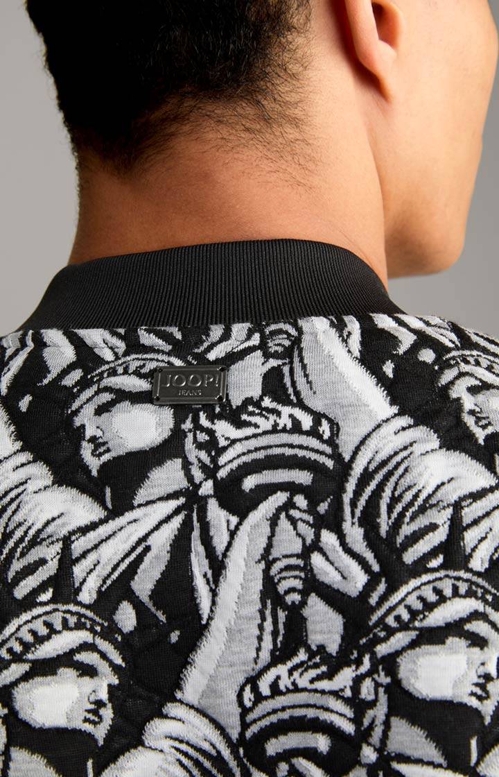 Joop Jacquard-Blouson Danger in Schwarz gemustert zollfrei