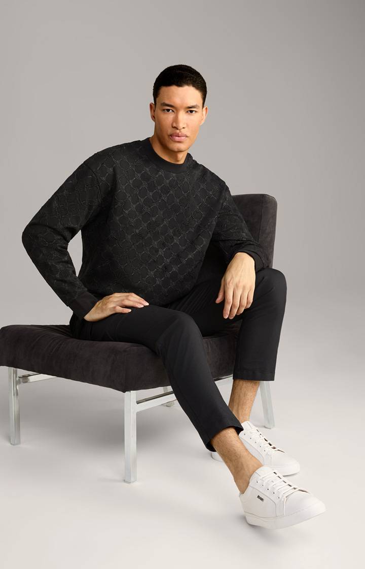 Joop Cornflower-Sweatshirt Cortez in Schwarz gemustert Hotsell