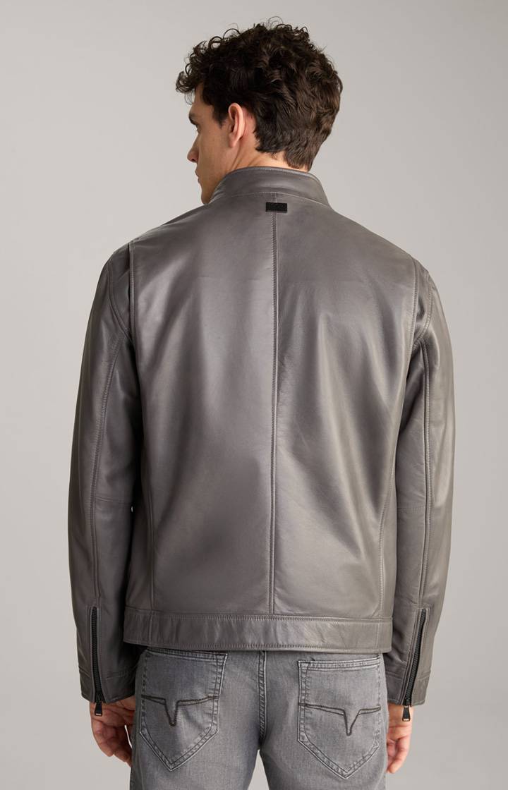 Joop Lederjacke Lif in Grau Kostenloser Versand