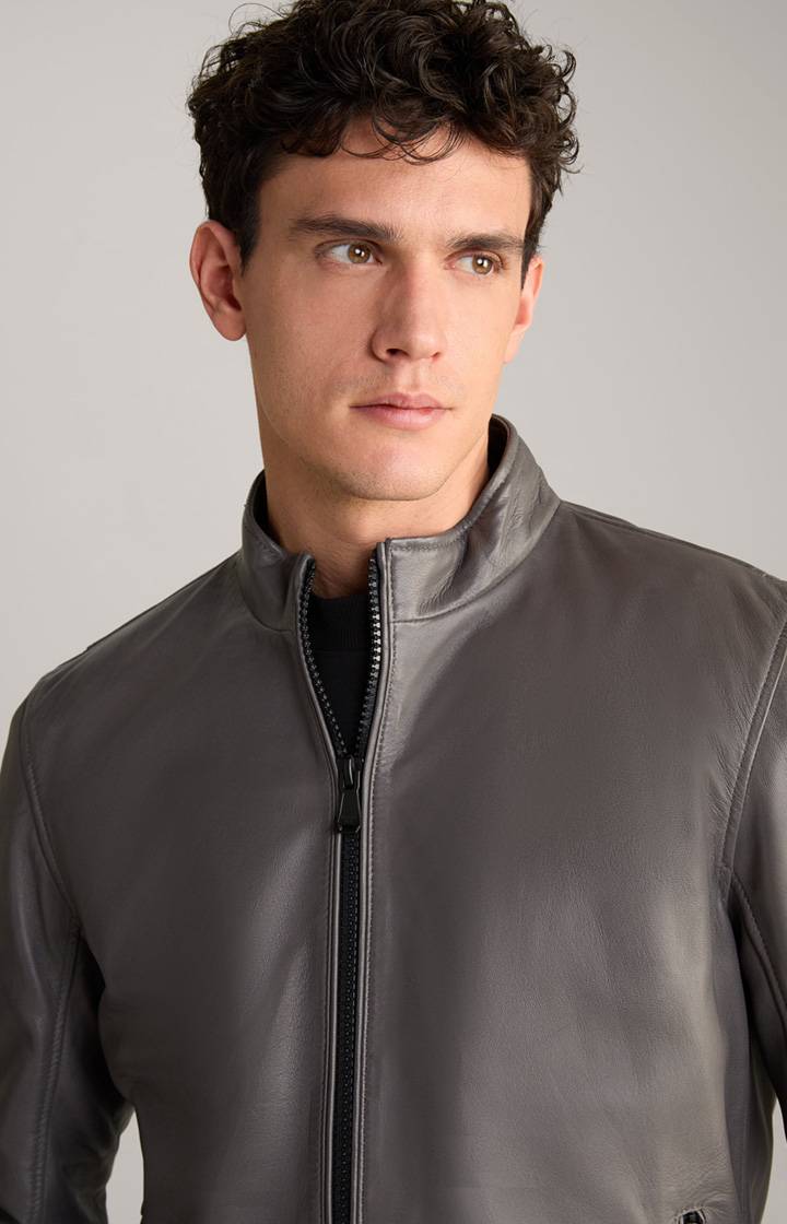 Joop Lederjacke Lif in Grau Kostenloser Versand