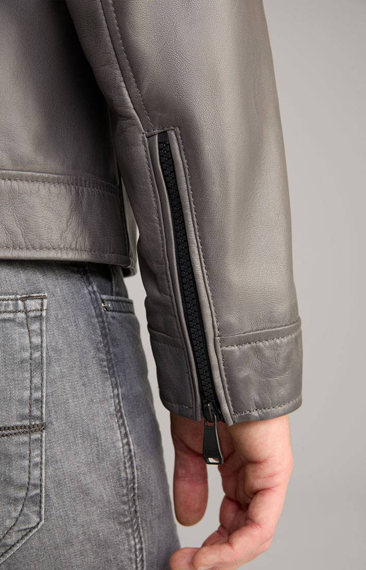 Joop Lederjacke Lif in Grau Kostenloser Versand
