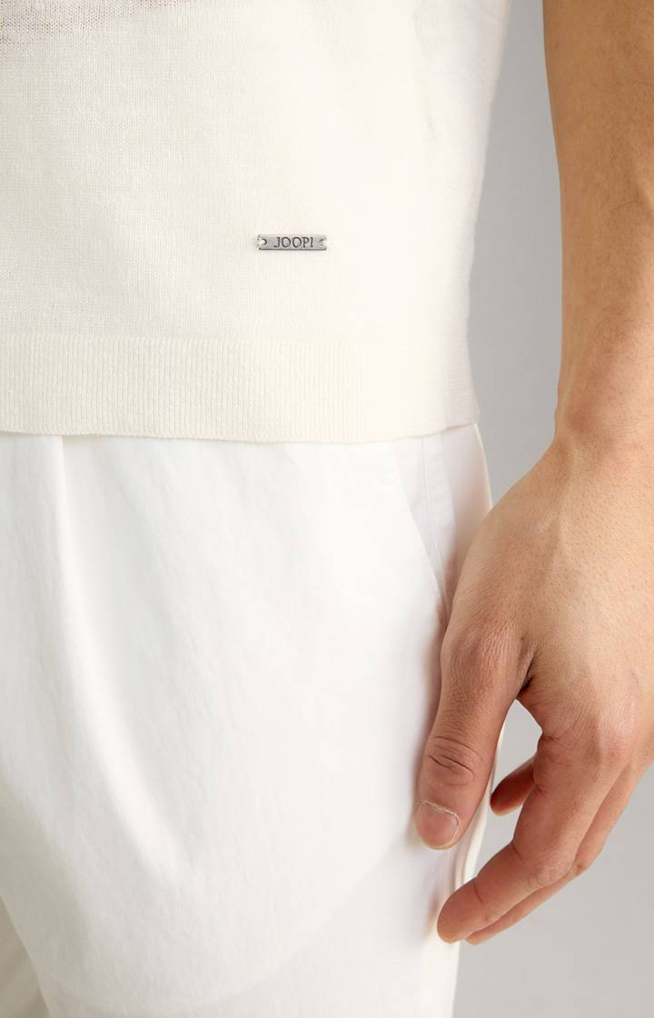 Joop Leinenmix-T-Shirt Maroso in Offwhite Vatertagsangebot