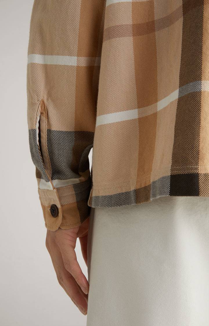 Joop Hemd Harvi in Beige kariert Saisonschlussverkauf