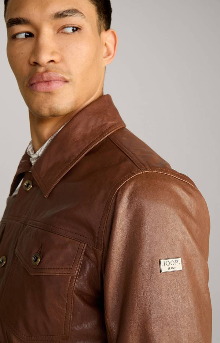 Joop Lederjacke Jean in Braun Cyber Monday