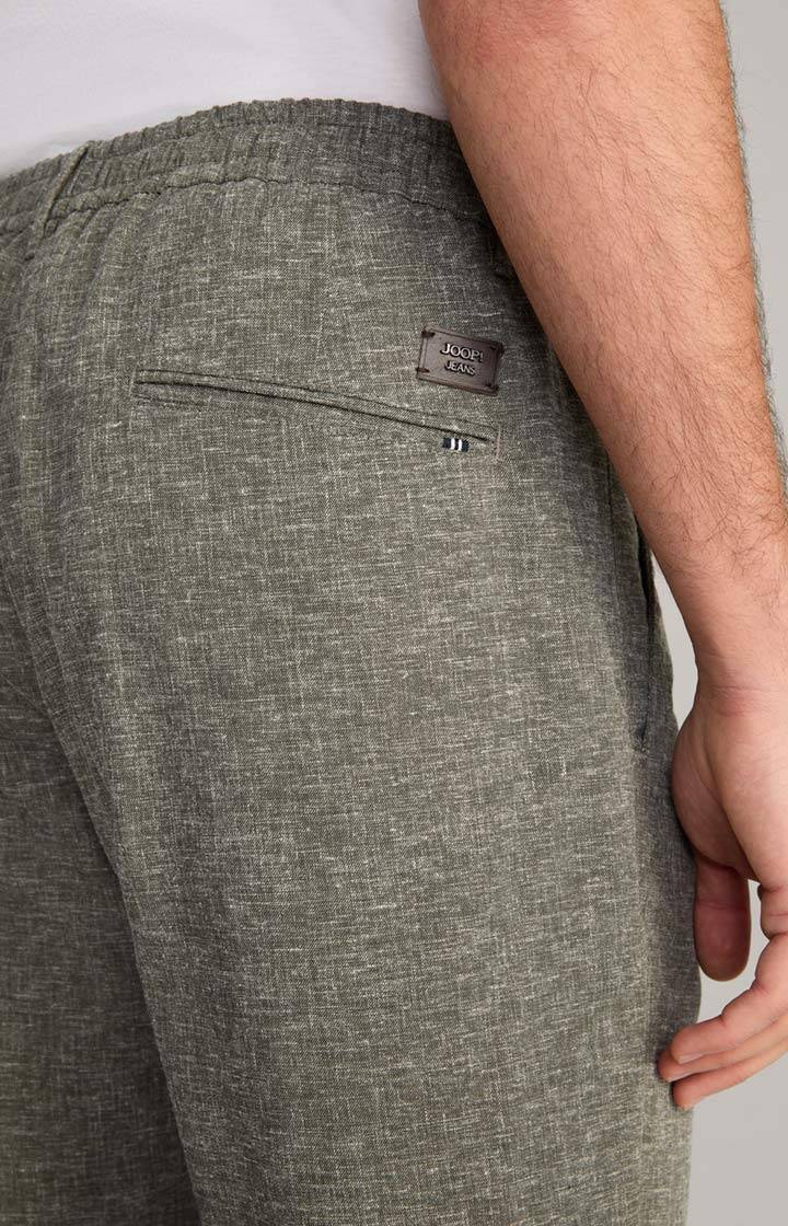 Joop Leinenmix-Chino Lead in Oliv meliert Lagerräumung