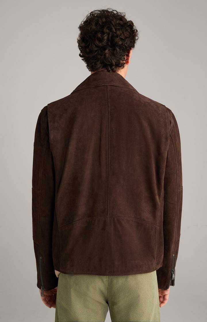 Joop Velours-Lederjacke Lezy in Dunkelbraun Neuheiten