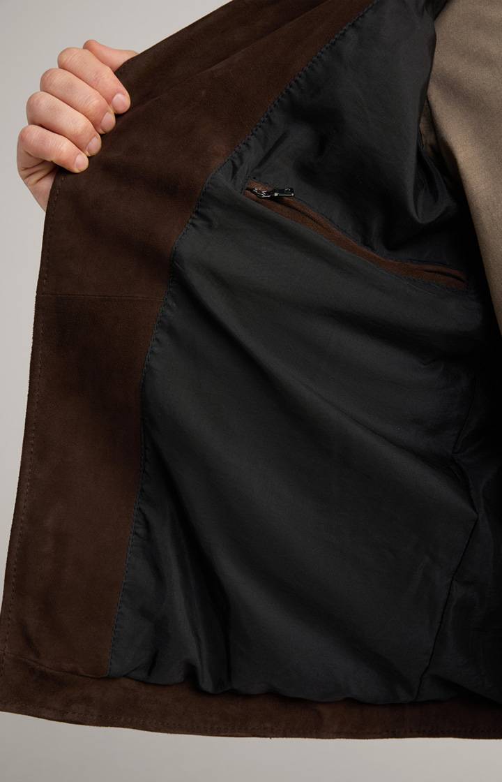Joop Velours-Lederjacke Lezy in Dunkelbraun Neuheiten