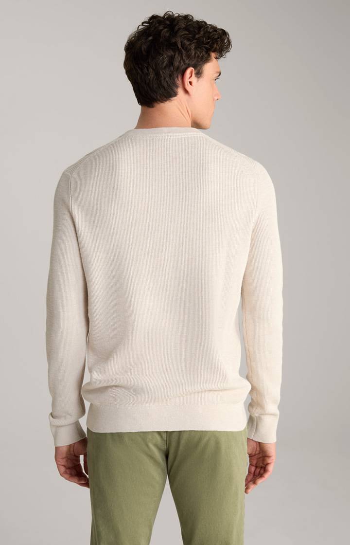 Joop Strickpullover Henley in Hellbeige Räumungsverkauf