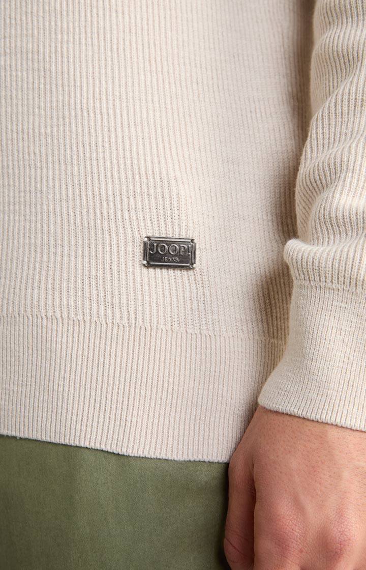 Joop Strickpullover Henley in Hellbeige Räumungsverkauf