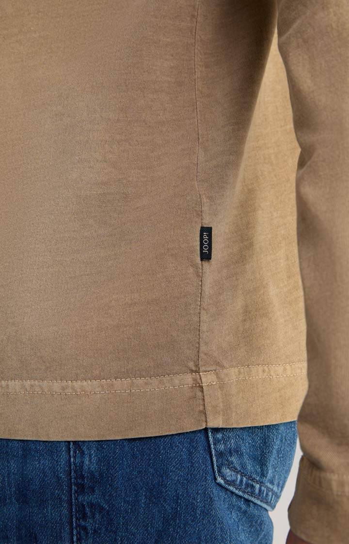 Joop Baumwoll-Langarmshirt Carlito in Hellbraun Tägliche Deals
