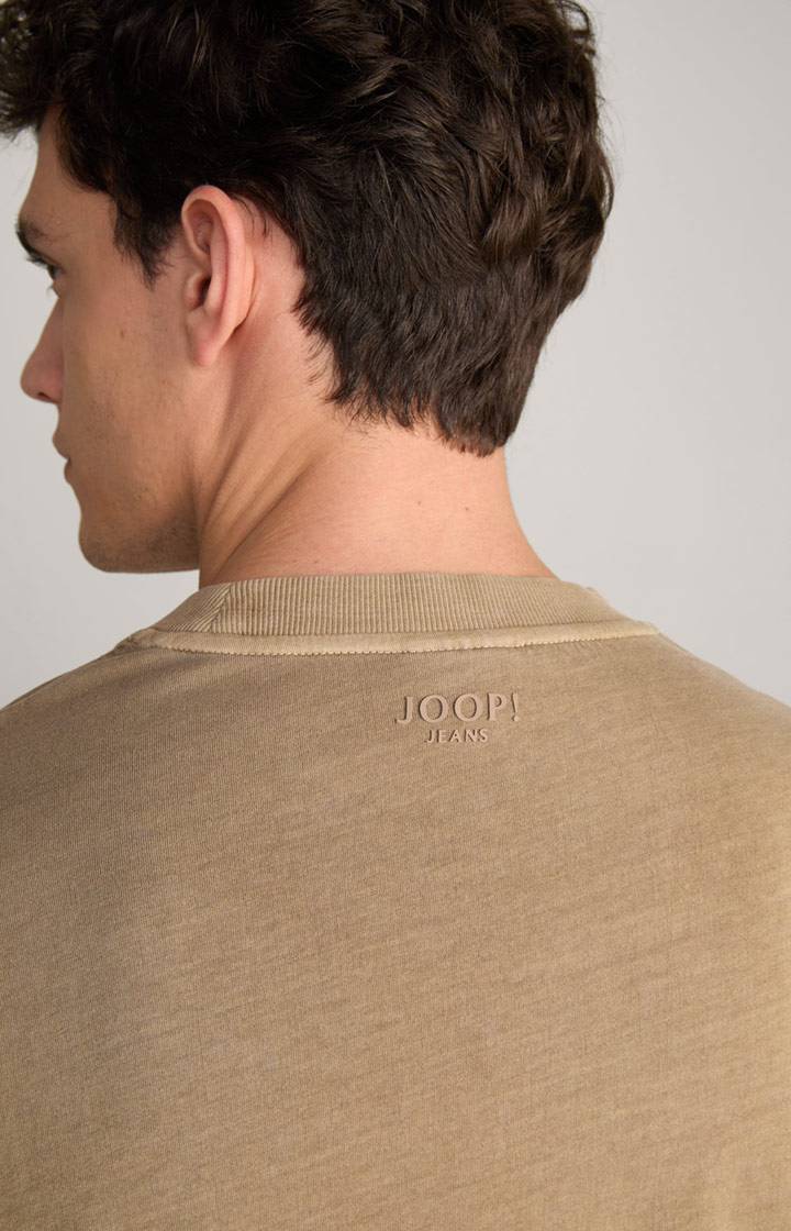 Joop Baumwoll-Langarmshirt Carlito in Hellbraun Tägliche Deals