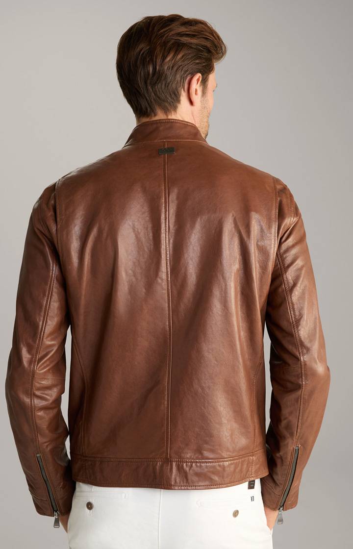 Joop Lederjacke Lif in Braun Sonderangebote