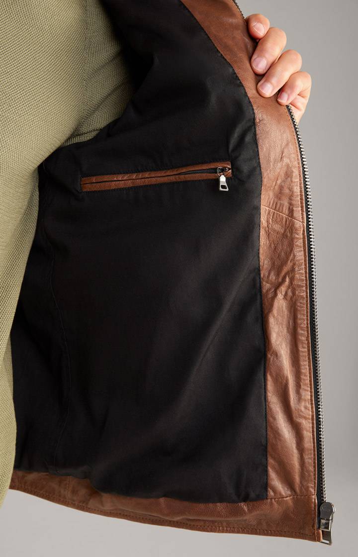 Joop Lederjacke Lif in Braun Sonderangebote