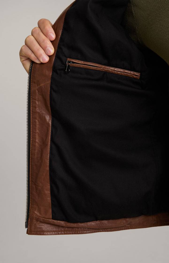 Joop Lederjacke Lif in Braun Sonderangebote