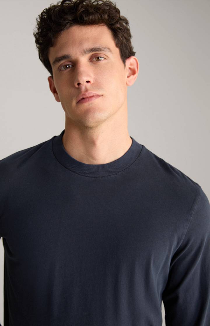 Joop Baumwoll-Langarmshirt Carlito in Navy Bis zu 60% Rabatt