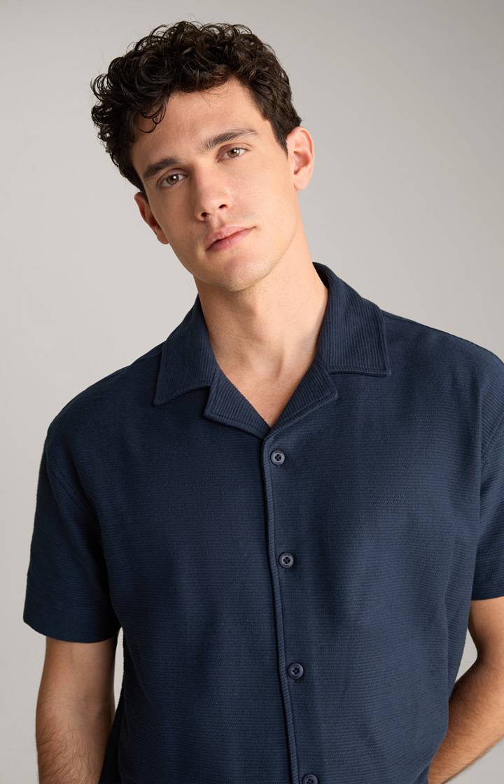 Joop Hemd Damian in Navy strukturiert Bis zu 65% Rabatt