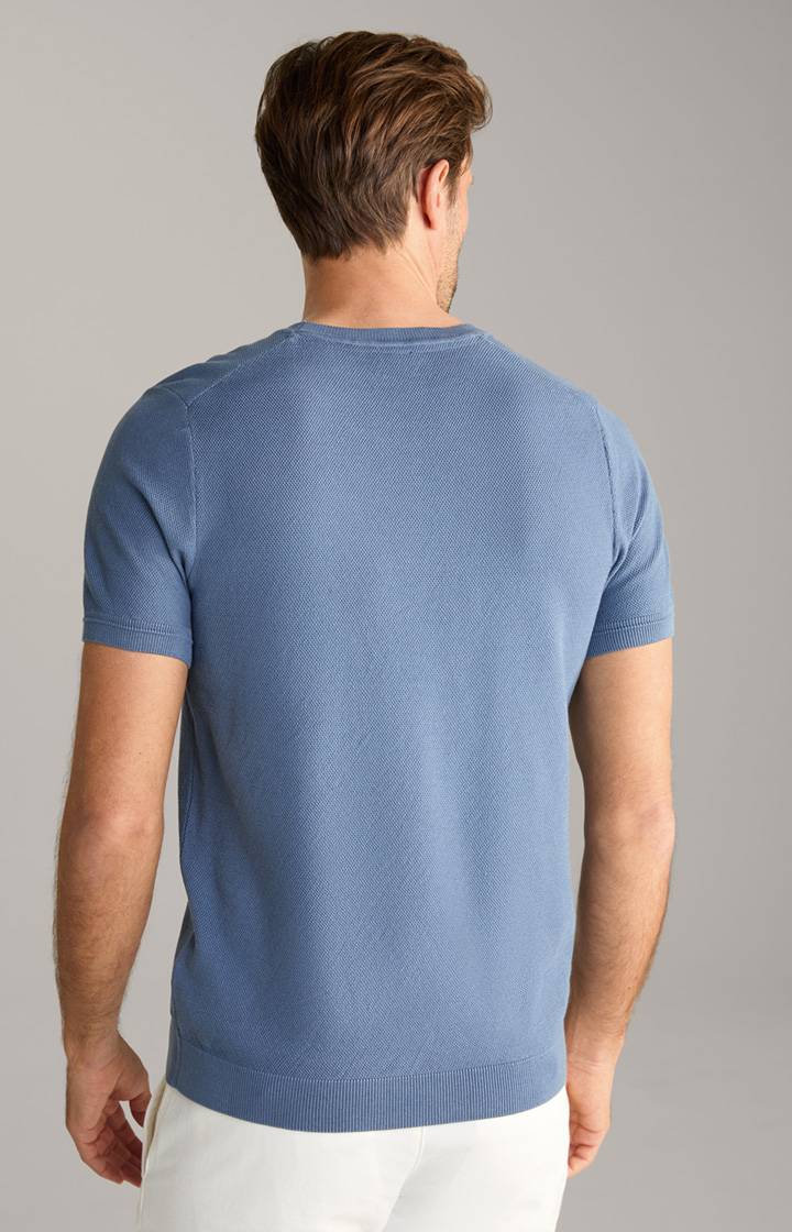 Joop Strick-Shirt Valdrio in Blau Schlussverkauf