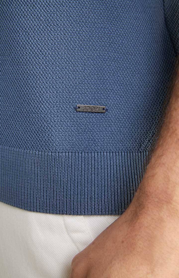 Joop Strick-Shirt Valdrio in Blau Schlussverkauf