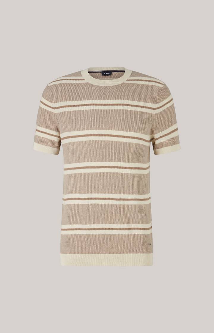 Joop Strick-Shirt Vico in Beige/Offwhite gestreift Blitzverkäufe