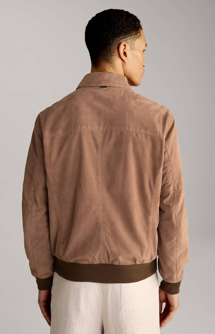 Joop Ziegenvelours-Lederjacke Laup in Hellbraun Fabrikpreis