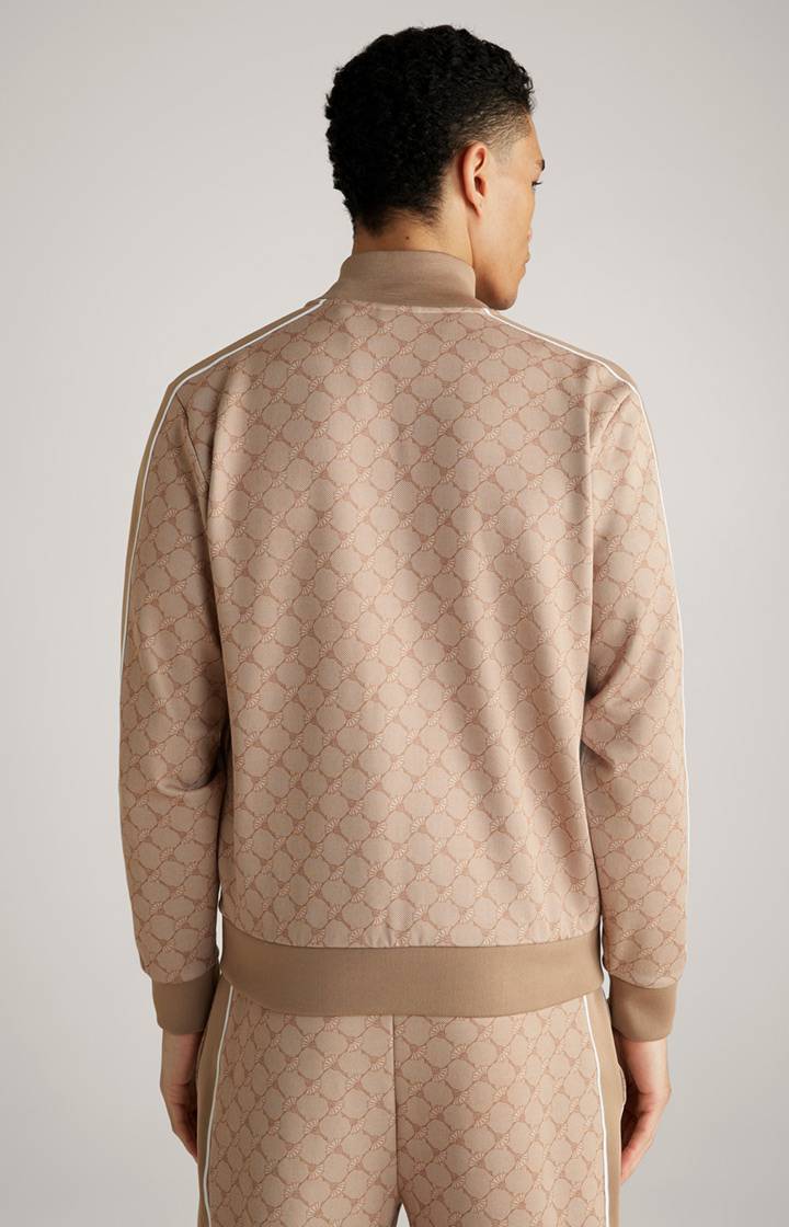 Joop Cornflower-Sweatjacke Tayfun in Beige gemustert Saisonschlussverkauf