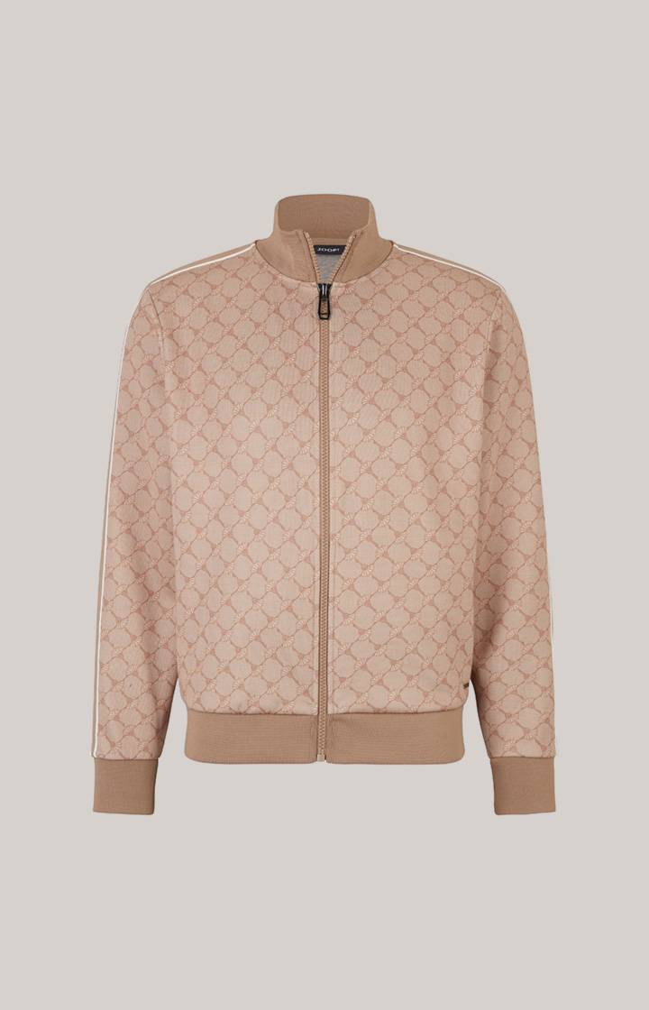 Joop Cornflower-Sweatjacke Tayfun in Beige gemustert Saisonschlussverkauf