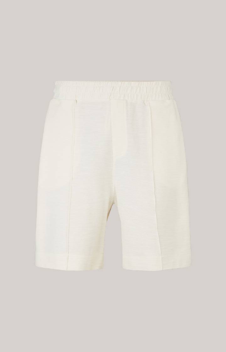 Joop Baumwoll-Shorts Damiano in Creme strukturiert Lagerräumung