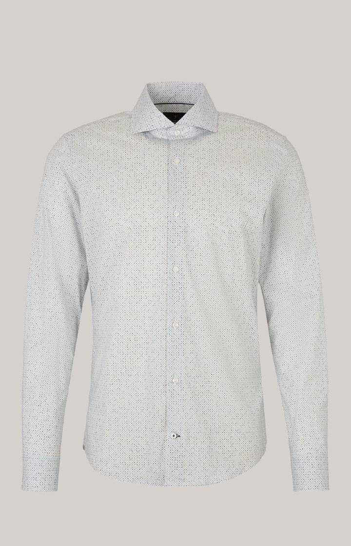 Joop Hemd Pai in Offwhite/Hellblau gemustert Online Outlet
