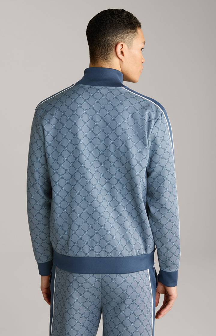 Joop Cornflower-Sweatjacke Tayfun in Blau gemustert Zeitbegrenzte Promotion