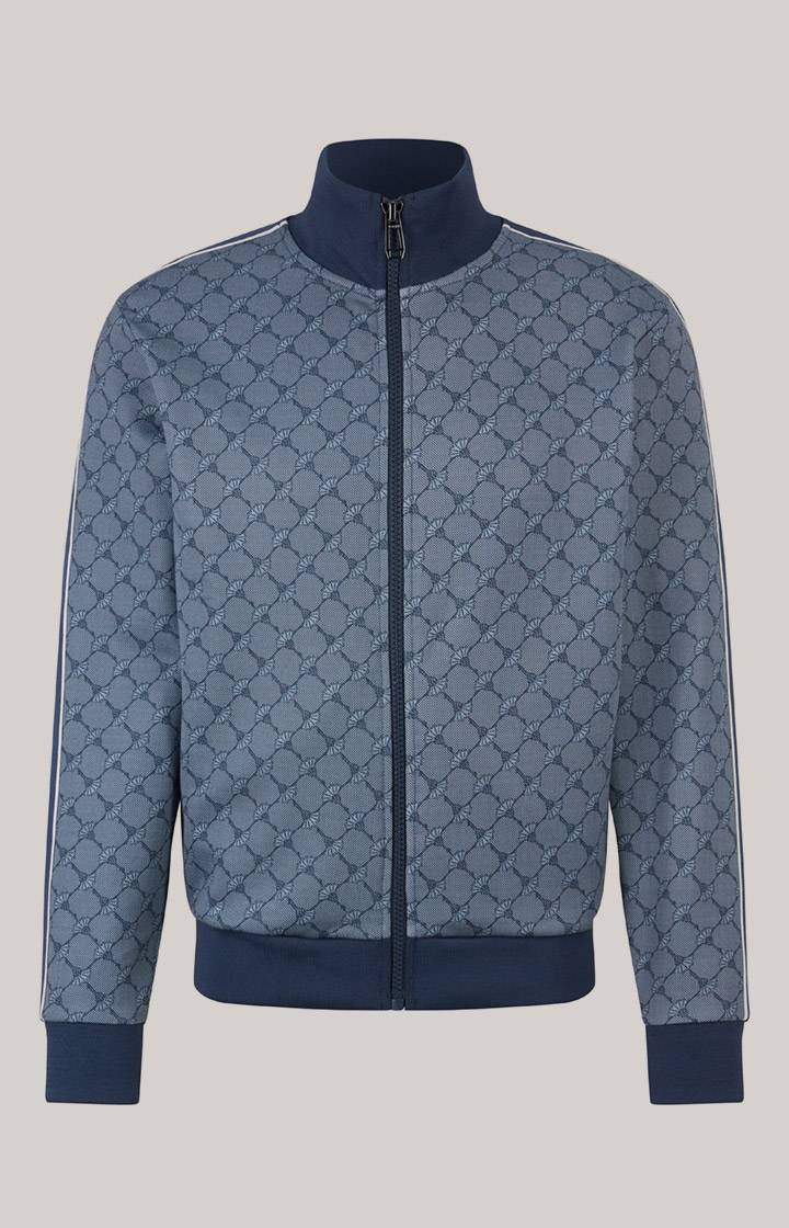 Joop Cornflower-Sweatjacke Tayfun in Blau gemustert Zeitbegrenzte Promotion