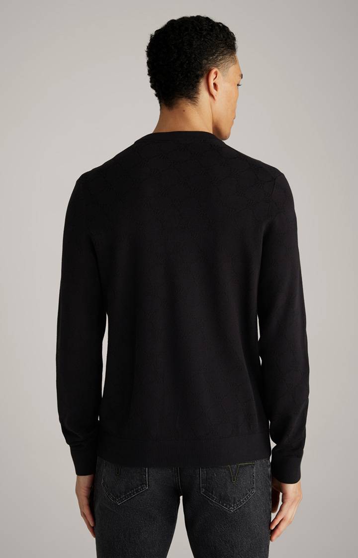 Joop Cornflower-Pullover Ravon in Schwarz gemustert Riesige Rabatte