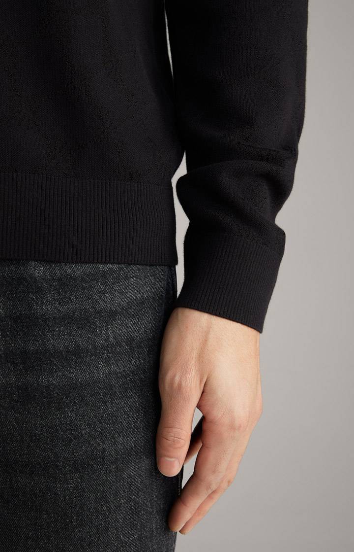 Joop Cornflower-Pullover Ravon in Schwarz gemustert Riesige Rabatte