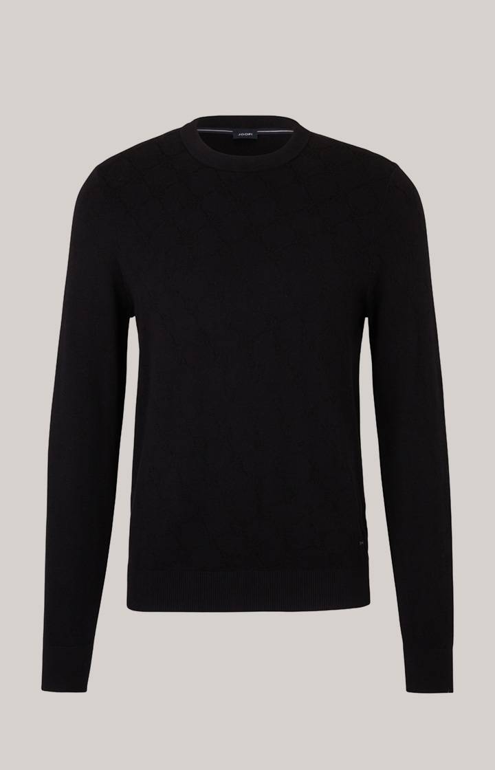 Joop Cornflower-Pullover Ravon in Schwarz gemustert Riesige Rabatte