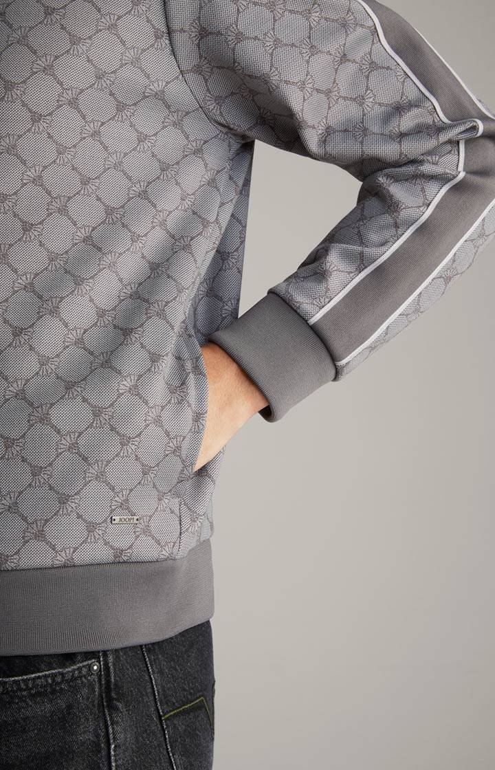 Joop Cornflower-Sweatjacke Tayfun in Grau gemustert Kostenloser Versand international