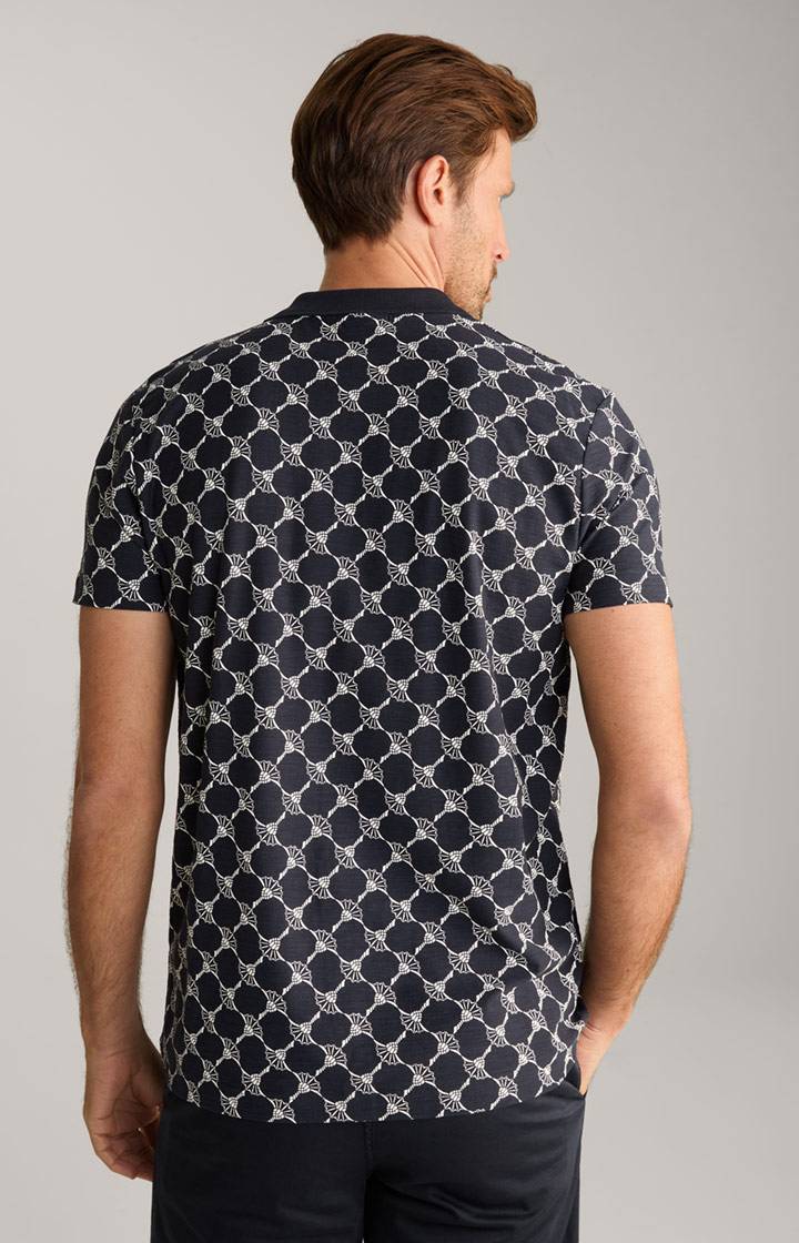 Joop Cornflower-Poloshirt Thilo in Navy gemustert Schlussverkauf