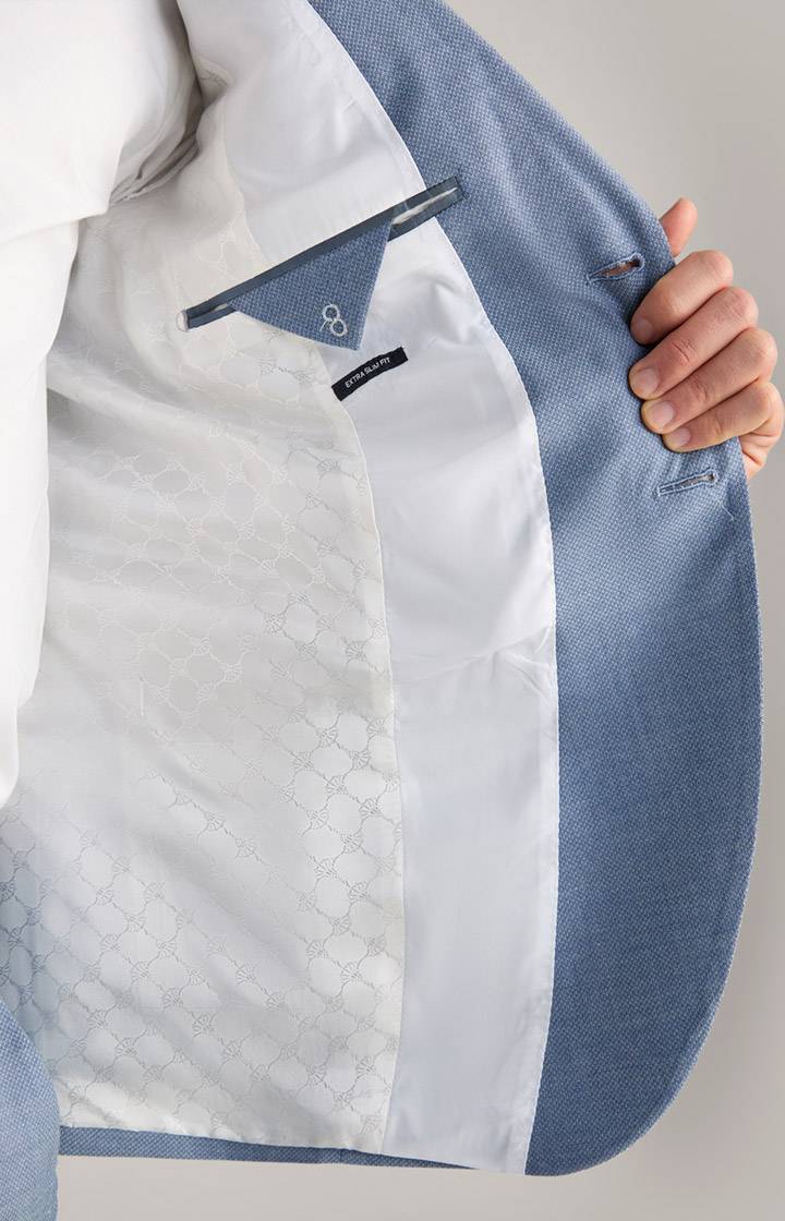 Joop Wedding-Baukasten-Sakko Damon in Hellblau strukturiert Lagerräumung