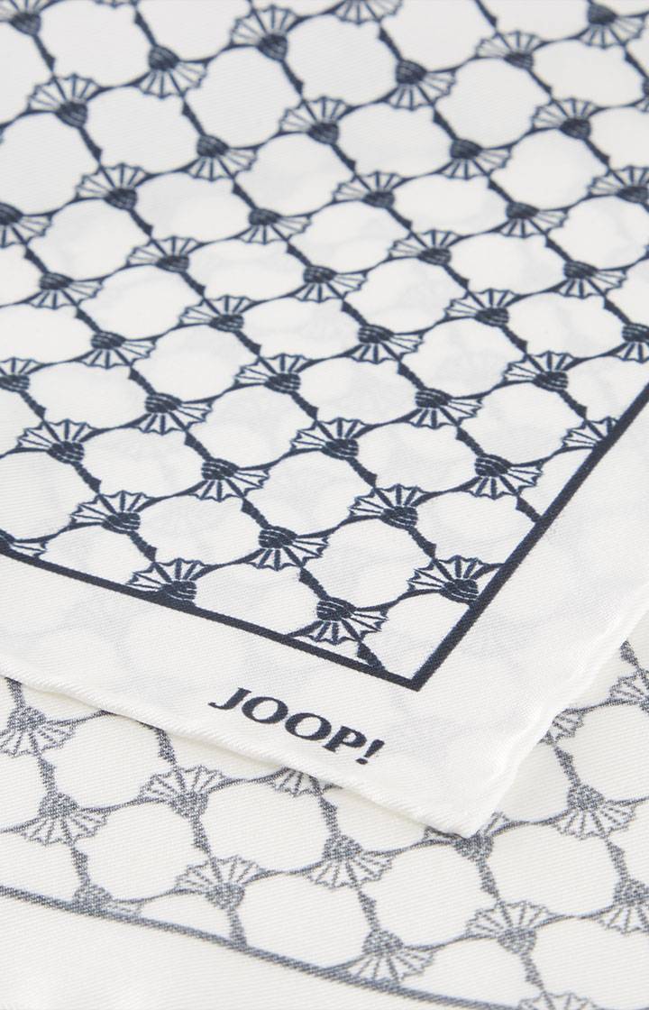 Joop Cornflower Seiden-Einstecktuch in Offwhite/Dunkelblau Saisonale Angebote