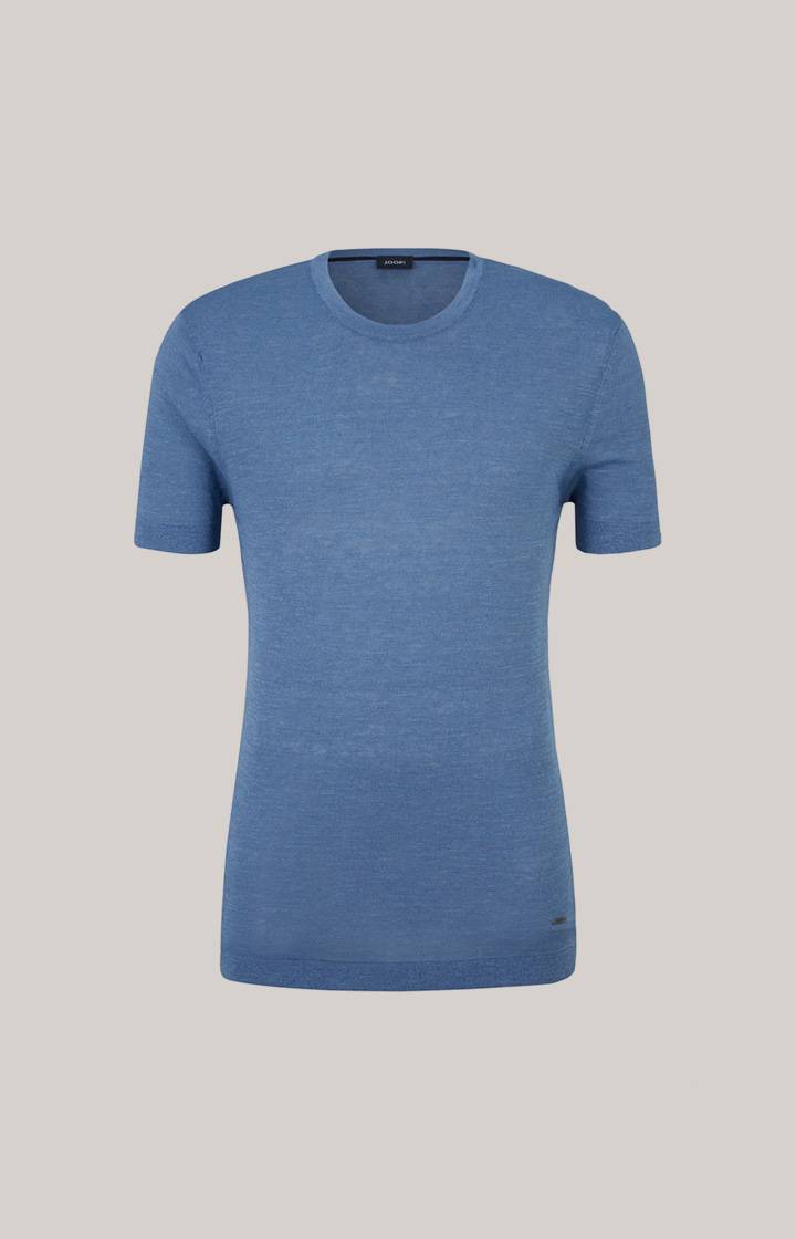 Joop Leinenmix-T-Shirt Maroso in Blau Letzte 3 Tage