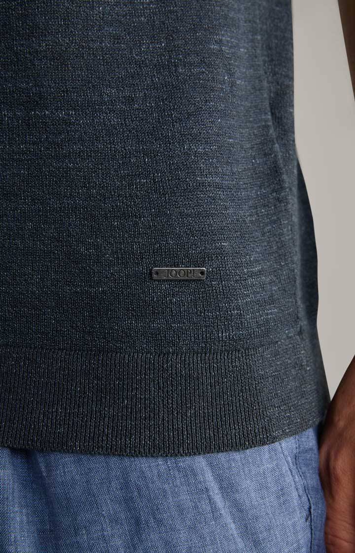 Joop Leinenmix-Poloshirt Malioso in Navy Letzter Tag
