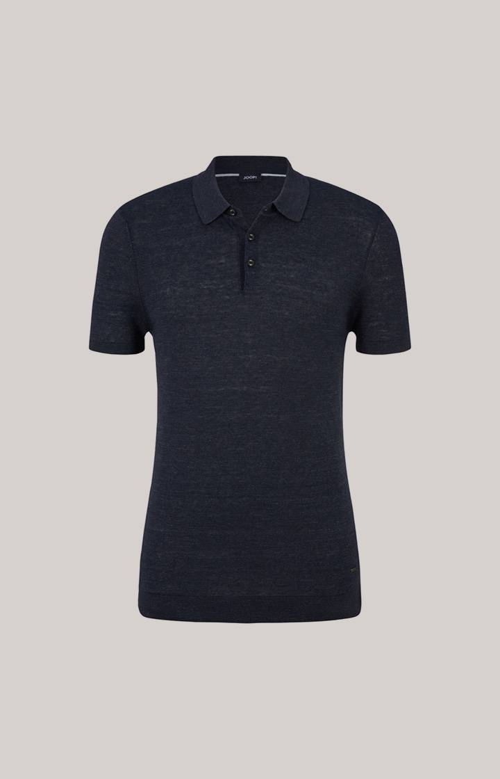 Joop Leinenmix-Poloshirt Malioso in Navy Letzter Tag