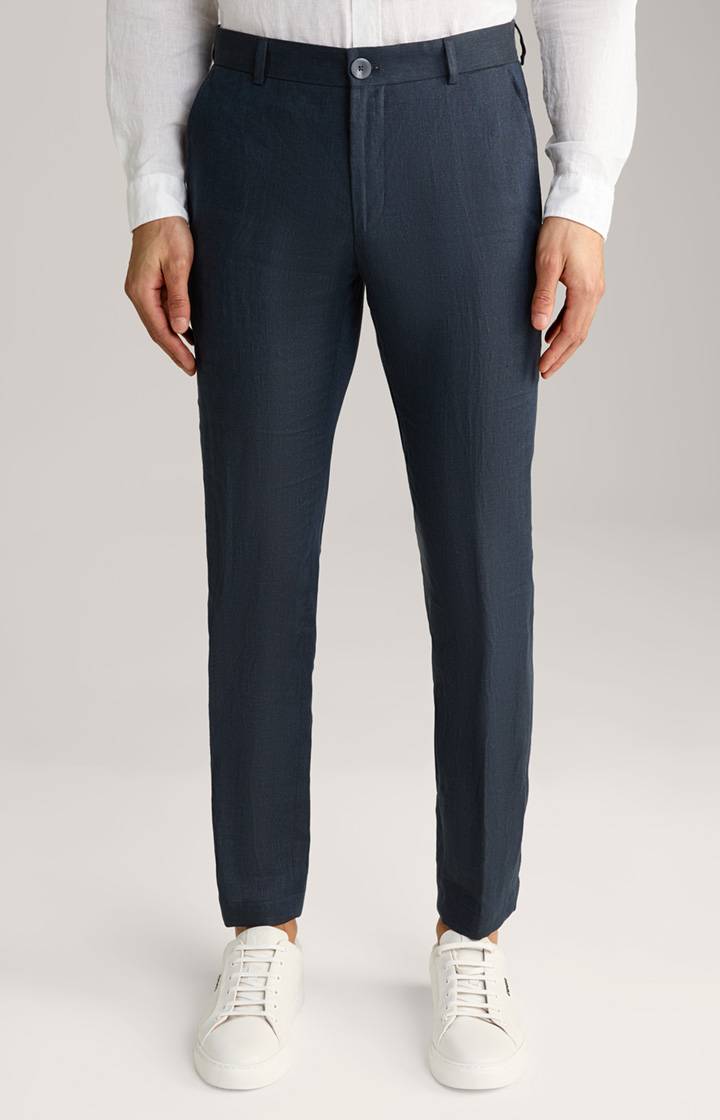 Joop Leinen-Chino Hank in Navy meliert Bis zu 50% Rabatt