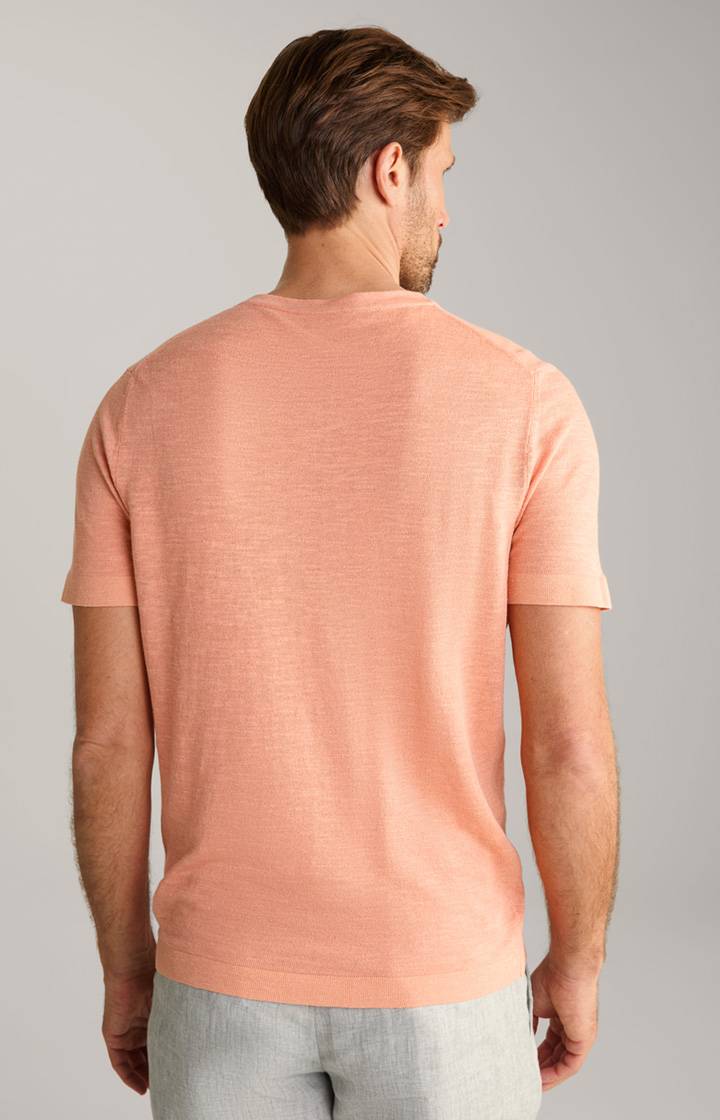 Joop Leinenmix-T-Shirt Maroso in Orange Bis zu 65% Rabatt