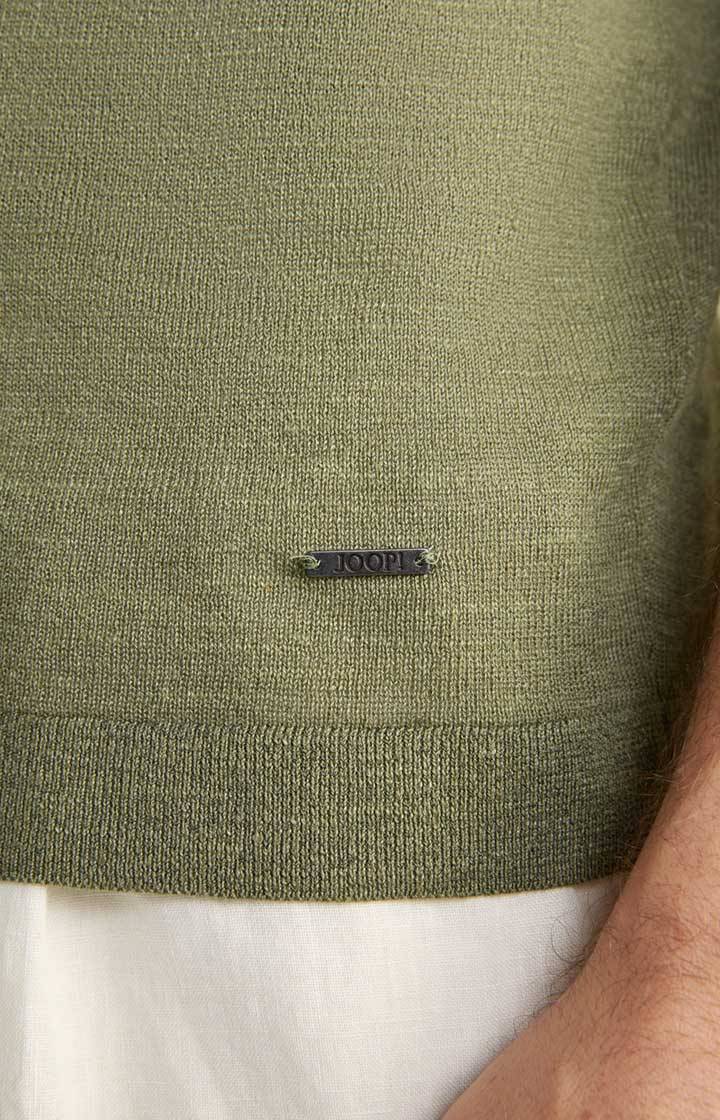 Joop Leinenmix-T-Shirt Maroso in Oliv Bis zu 55% Rabatt