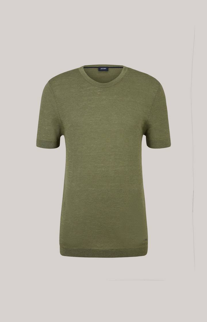 Joop Leinenmix-T-Shirt Maroso in Oliv Bis zu 55% Rabatt